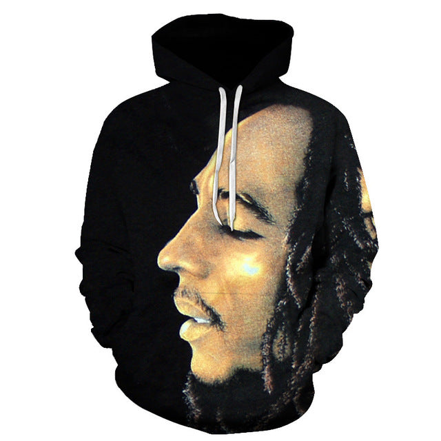 Bob Marley Hoodie Sweatshirt Men