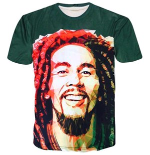 High Quality Cheapest Reggae Star Bob Marley T Shirt