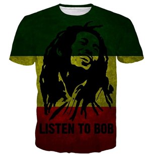 High Quality Cheapest Reggae Star Bob Marley T Shirt