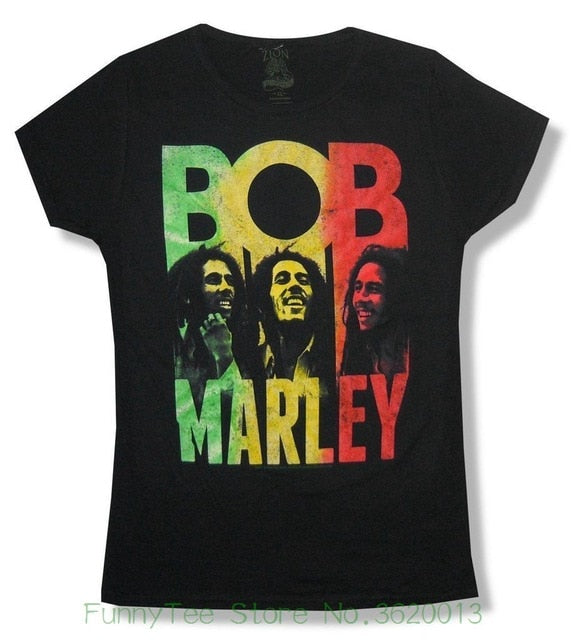 Women's Tee Bob Marley Three Images