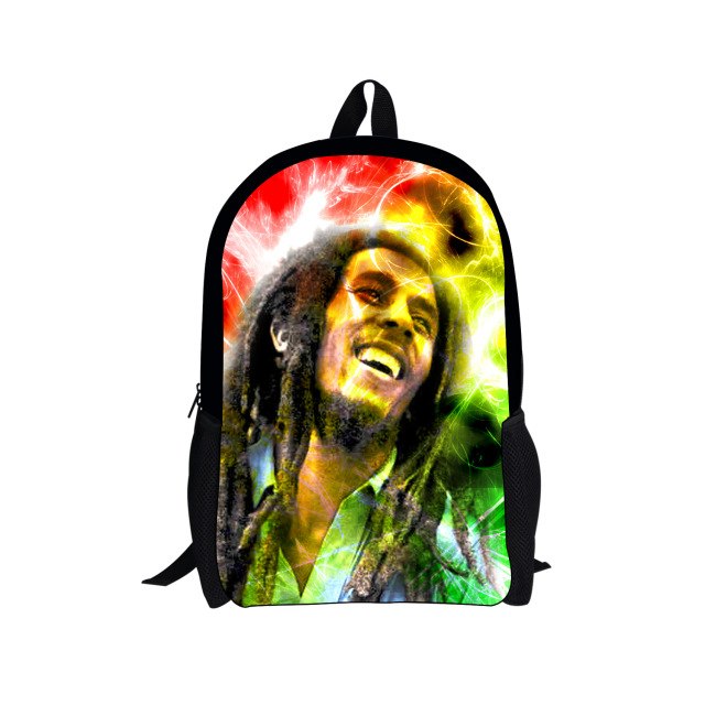 Reggae Bob Marley Printed School Bags