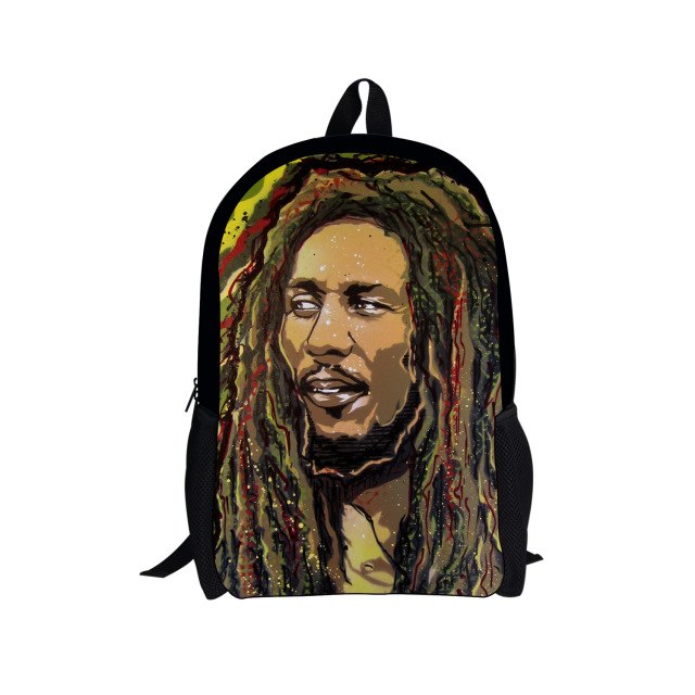 Reggae Bob Marley Printed School Bags