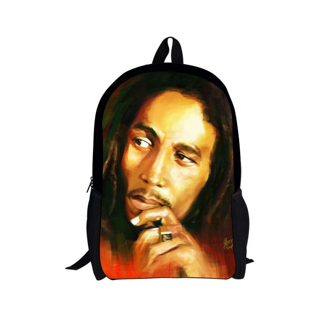 Reggae Bob Marley Printed School Bags