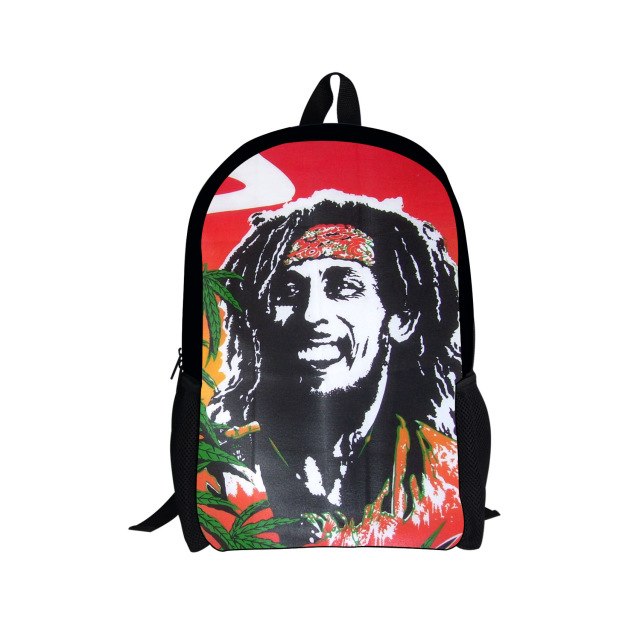 Reggae Bob Marley Printed School Bags