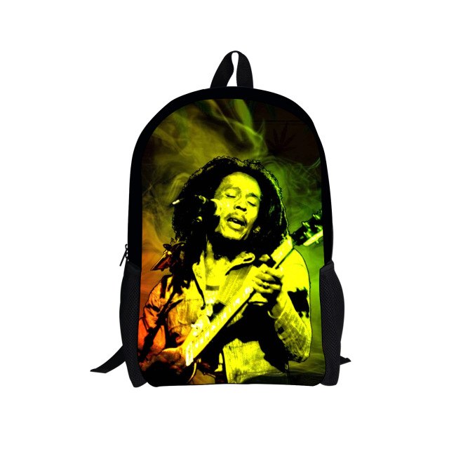 Reggae Bob Marley Printed School Bags