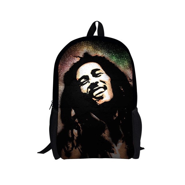 Reggae Bob Marley Printed School Bags