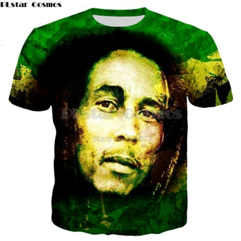 Hip hop t shirt  Bob Marley characters