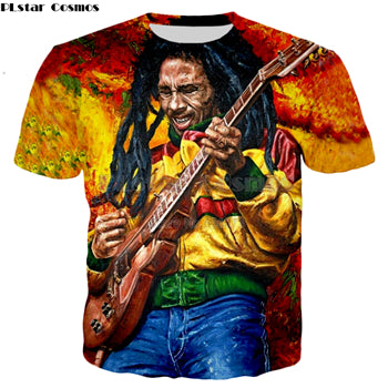 Hip hop t shirt  Bob Marley characters