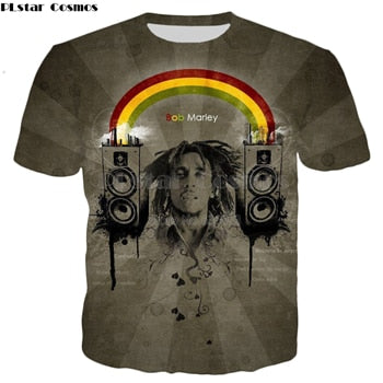 Hip hop t shirt  Bob Marley characters