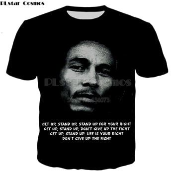 Hip hop t shirt  Bob Marley characters