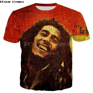 Hip hop t shirt  Bob Marley characters