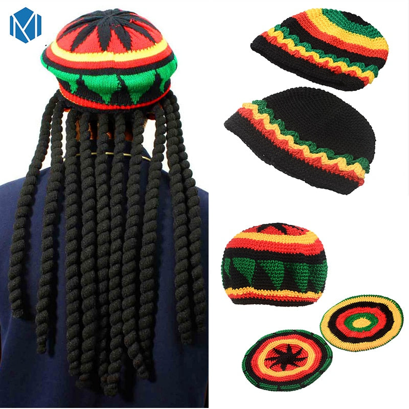 Braid Jamaican Bob Marley Rasta Multicolor Headwear