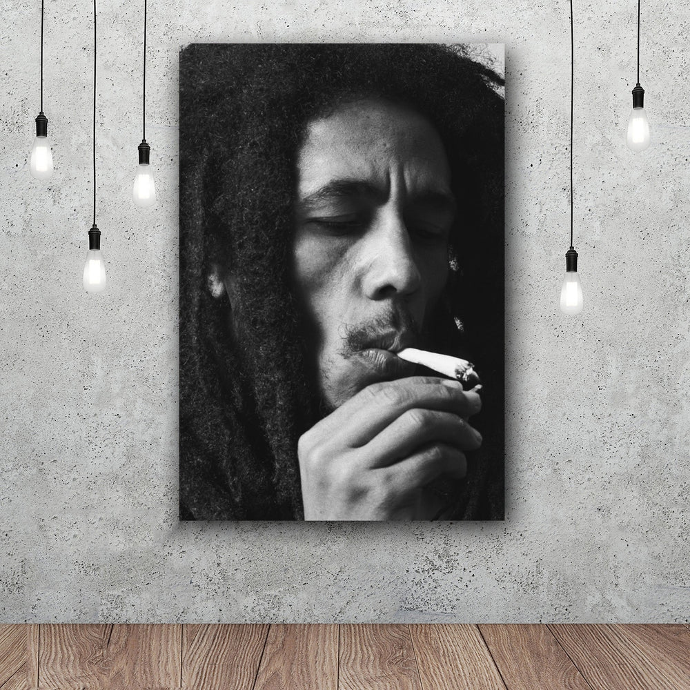 Bob Marley Art Silk Fabric Poster Wall Decor