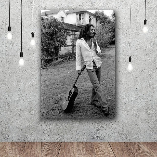 Bob Marley Art Silk Fabric Poster Wall Decor