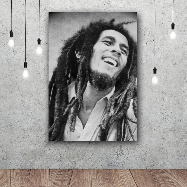 Bob Marley Art Silk Fabric Poster Wall Decor