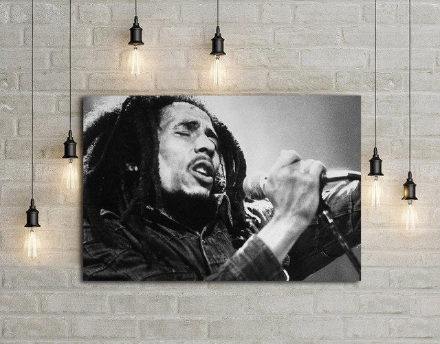 Bob Marley Art Silk Fabric Poster Wall Decor