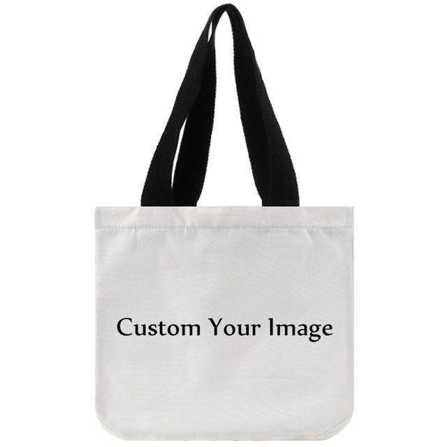 Custom Bob Marley print canvas tote bag