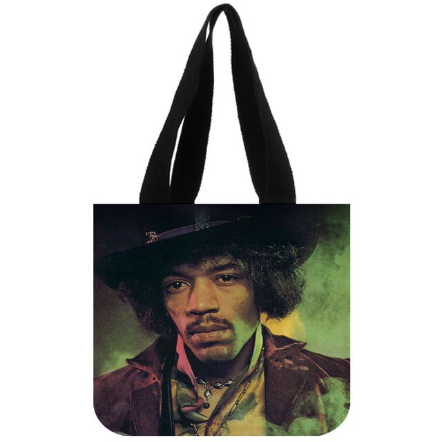 Custom Bob Marley print canvas tote bag