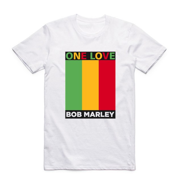 Bob Marley Fashion T-shirts Summer Short Sleeve