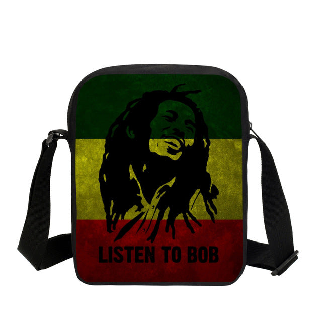 Bob Marley Character Printed Messenger Bags