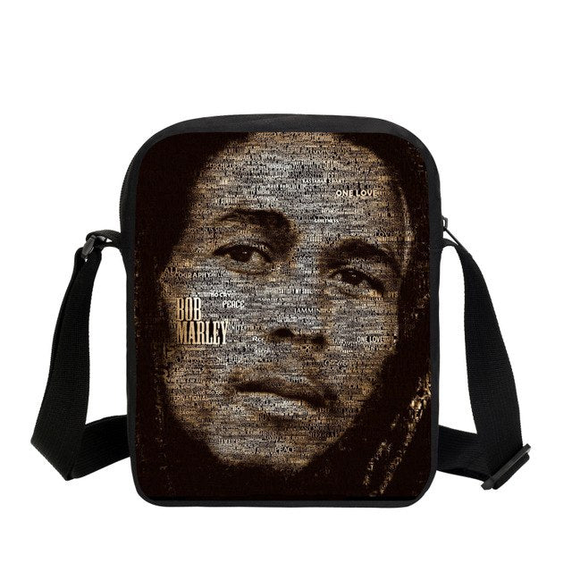 Bob Marley Character Printed Messenger Bags