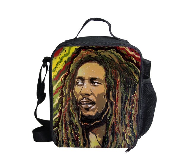 Reggae Bob Marley Design Thermal Lunch Bags