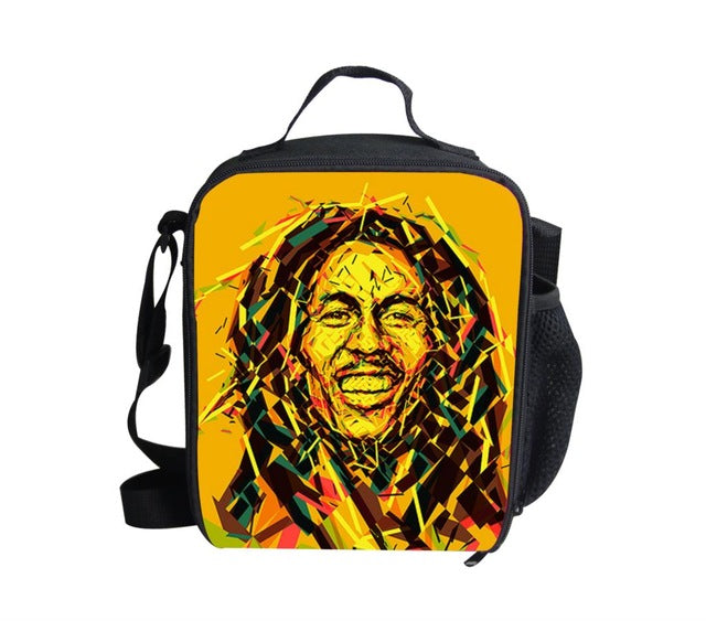 Reggae Bob Marley Design Thermal Lunch Bags