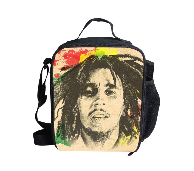 Reggae Bob Marley Design Thermal Lunch Bags