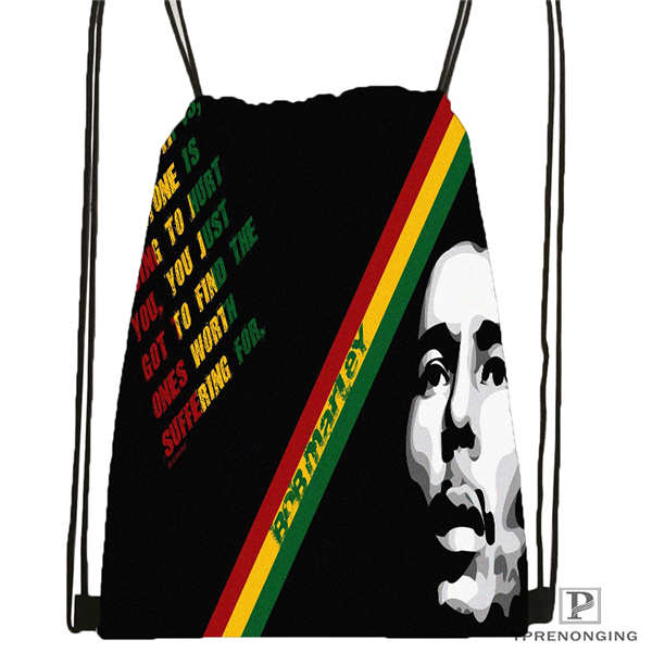 Custom IBob-Marley-Quotes Drawstring Backpack Bag