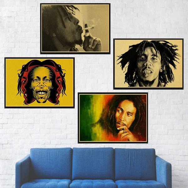 Bob Marley Jamaican Singer Retro