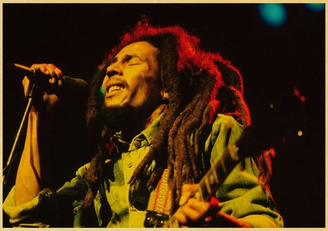 Bob Marley Jamaican Singer Retro