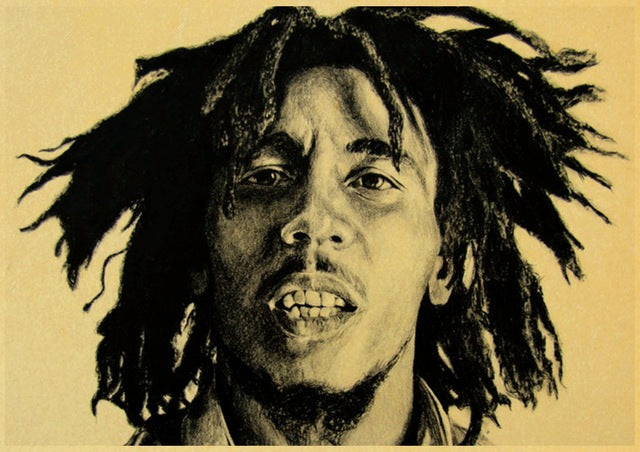 Bob Marley Jamaican Singer Retro