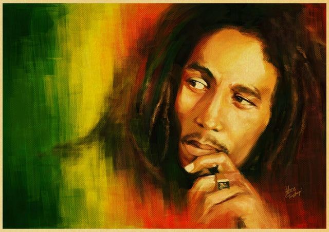 Bob Marley Jamaican Singer Retro