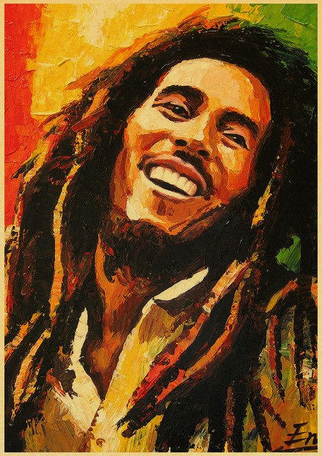 Bob Marley Jamaican Singer Retro