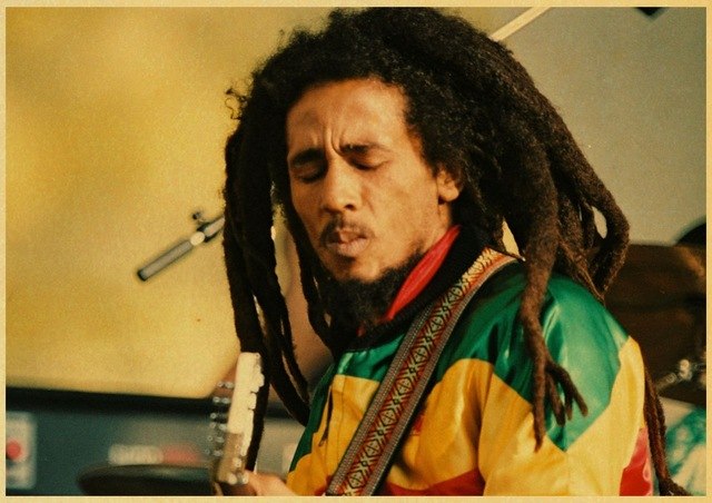 Bob Marley Jamaican Singer Retro