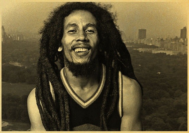 Bob Marley Jamaican Singer Retro