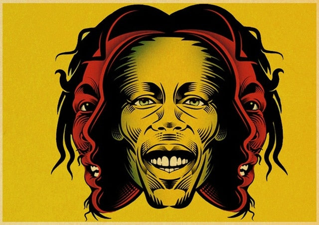 Bob Marley Jamaican Singer Retro