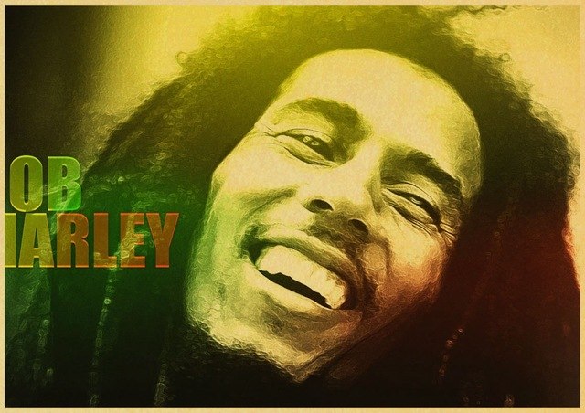 Bob Marley Jamaican Singer Retro